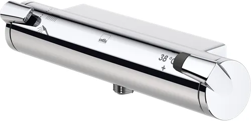 Oras Optima dusjbatteri, krom