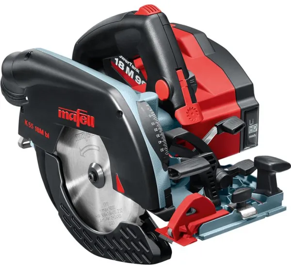 Mafell Akku håndsirkelsag K 55 18M bl PURE i T-MAX koffert