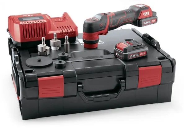 Flex batteridrevet poleringsmaskin PXE 80 10.8-EC/2.5 Set