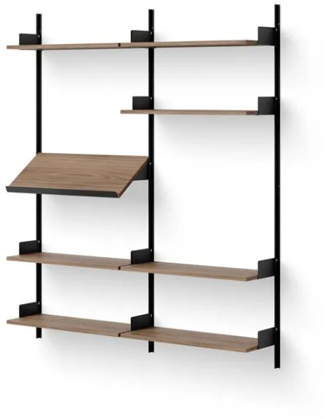 New Works Living Hylle 1900 Valnøtt/Sort