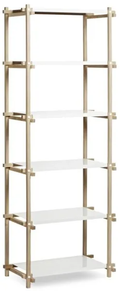 HAY Woody Column Hylle Høy Eik/Hvit